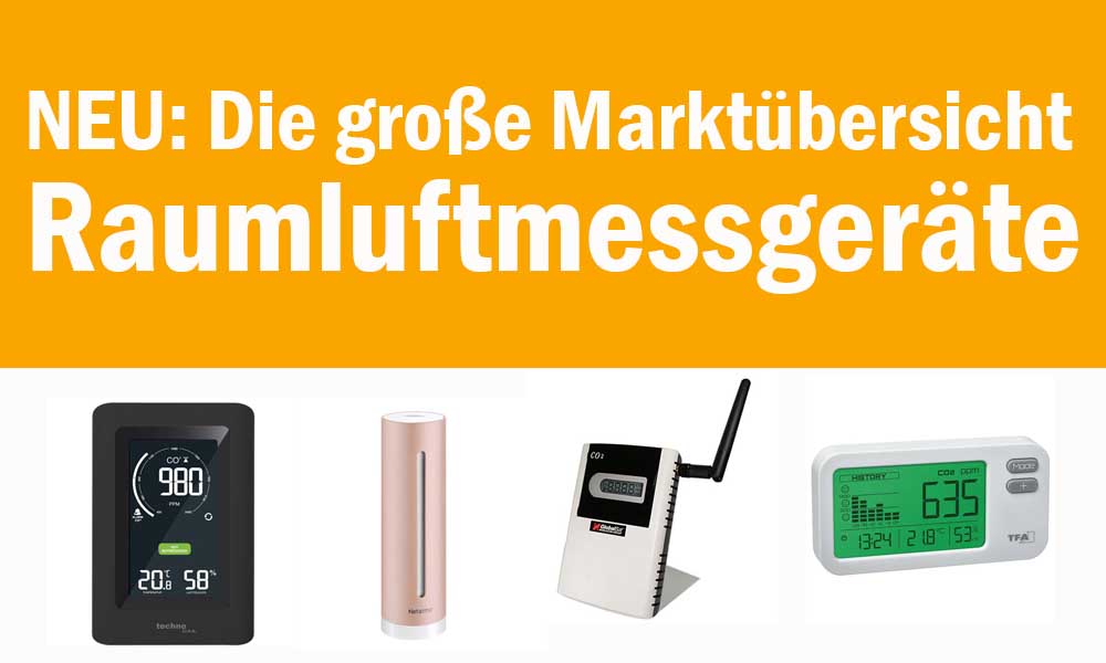 Marktübersicht Raumluftmessgeräte