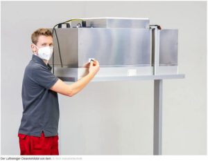 Luft filtern in 2,5 Metern Höhe