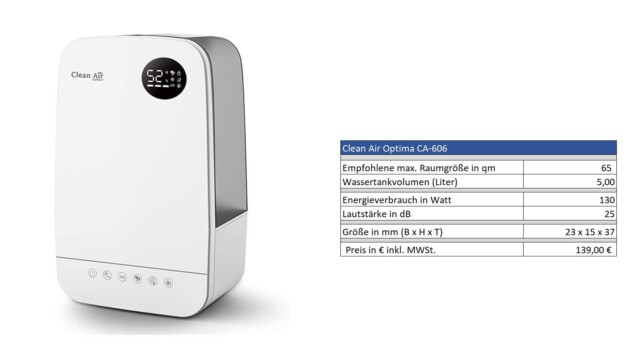 Luftbefeuchter Clean Air