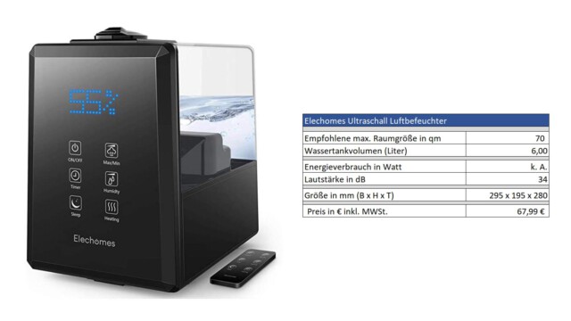 Luftbefeuchter Elechomes