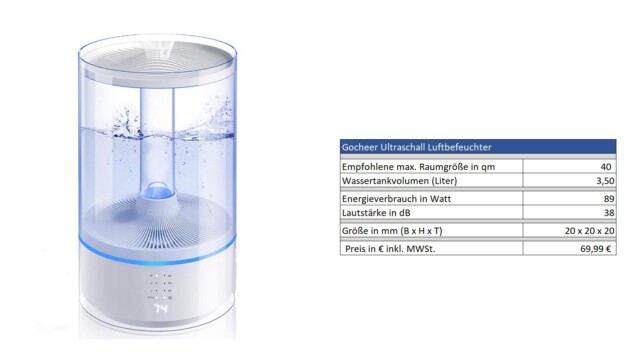 Luftbefeuchter Gocheer