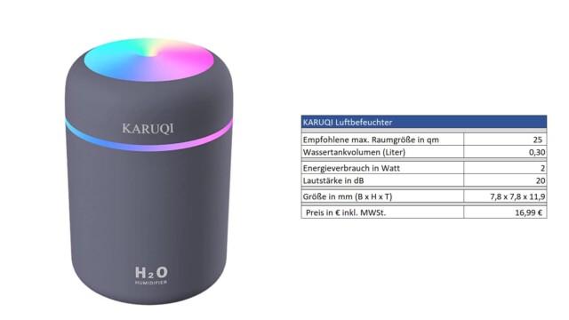 Luftbefeuchter Karuqi